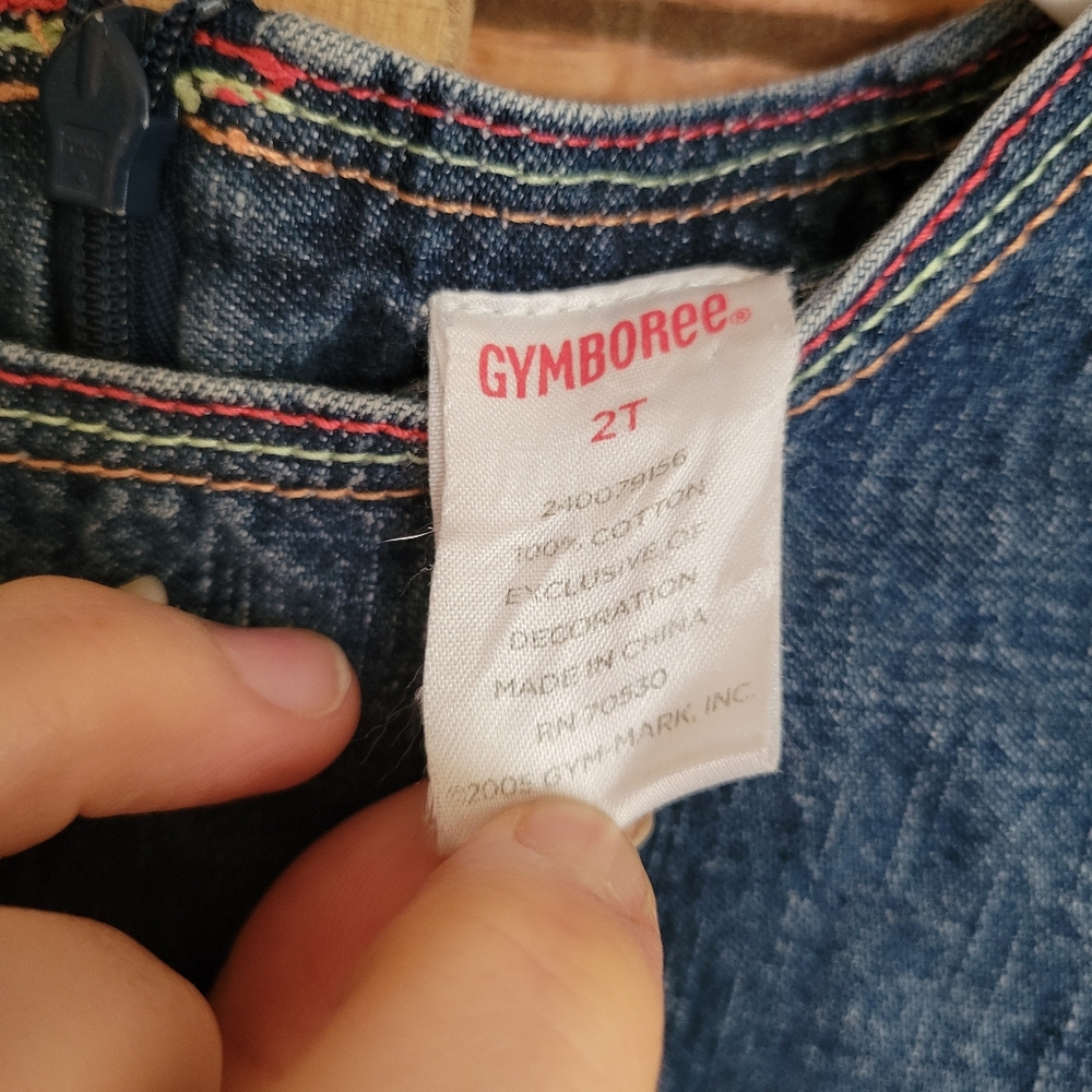 Gymboree Toddler Girl Jean Dress, 2T - Picture 3 of 9